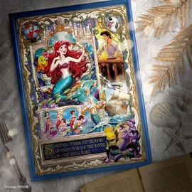 500 Piece Jigsaw Puzzle Love Mermaid Wish "Little Mermaid" (Guilding Style) (35x49cm)