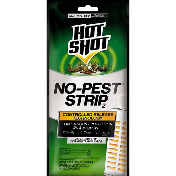 (6 Pack) Hot Shot No Pest Strip Unscented Hanging Vapor Insect Repellent