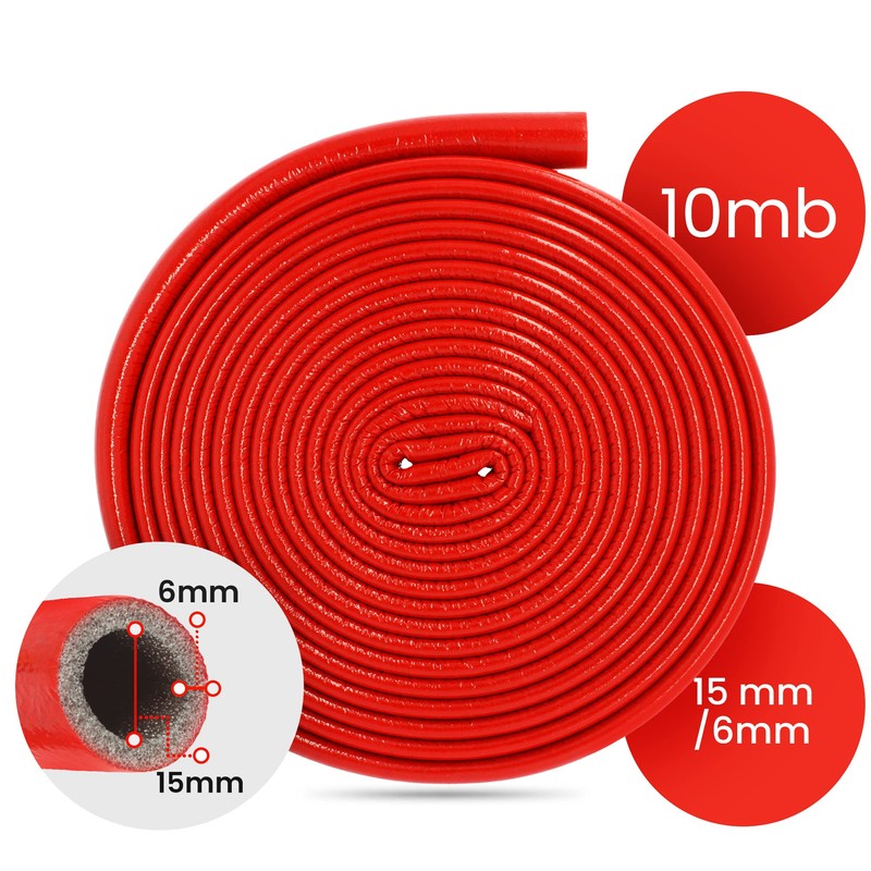 PE Pipe Insulation Hose 10 m Roll x Diameter 15