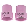 Ceramic Welding Cup Set Red 12# Replacement for Air Cooled