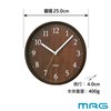 MAG W-742 BR-Z Noah Precision Small Wall Clock Analog Stylish