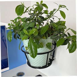 Levemolo Balcony Hanging Planter Baskets Durable Metal Railing Planter Stand for Use Easy Installation for Flowerpot Storage Adds Natural Beauty to Any Space