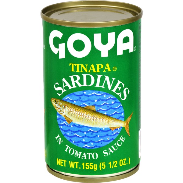 Goya Foods Sardines In Tomato Sauce, 5.5 Ounce (Pack of 50)