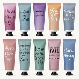 Leelosp 10 Pack Hand Cream Bulk Gifts Inspirational Natural Fragrance Hand Lotion Appreciation Thank You Gifts for Women Teacher Nurse Coworker Staff Team Birthday Wedding Baby Shower Party