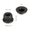 sourcing map M10 Flange Hex Nuts, 2pcs Grade 8.8 Carbon