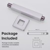 Clovermap Ceiling Mounted Shower Arm, 6 inch Square Extension Arm
