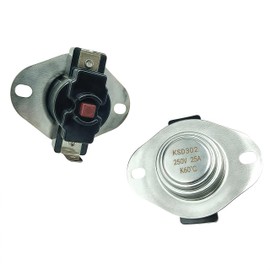 80599 & 80601 Low/High Temp Limit Switch Snap Disc Replacement for Vogelzang VG5790 VG5770, USSC 5660 5660E, Ashley AP5660L AP5710, King Pellet Stoves - OEM Thermodisc Sensor with Manual Reset