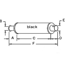 RAParts AR26786 Vertical Round Body Muffler Fits John Deere 500 3010 3010 3020 4000 4010 4010 4020