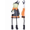 GALLERIE II Sitting Trick-Or-Treaters Figurines Assortment of 3 A/3 Orange