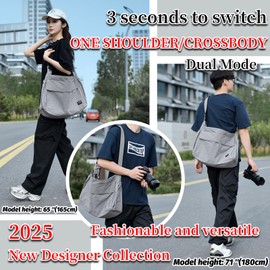 FSD.WG Men Messenger Bag Laptop Bag Shoulder Bag Large Capacity Computer Casual Bag for Work College Travel