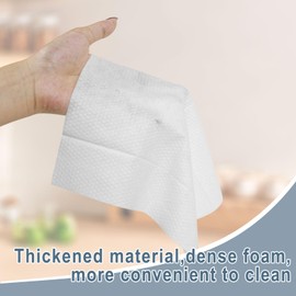 Individually Wrappe Dishwashing Sponges Bulk, Kitchen Cleaning Scouring Pads Dish Sponges Washing Disposable Dishes Soap Wipes Scrubbers Short Term Rental Supplies for Travel Camping 60 Pack (Grey)