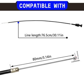 Icyhaws ATV Motorcycle Choke Throttle Cable, Push Pull Carburetor Choke Control Cable Wire, Compatible with Yamaha PW50 50PY, H0nda, Suzki, Dirt Bike, Pit Bike, and More - High-Performance Damper Line