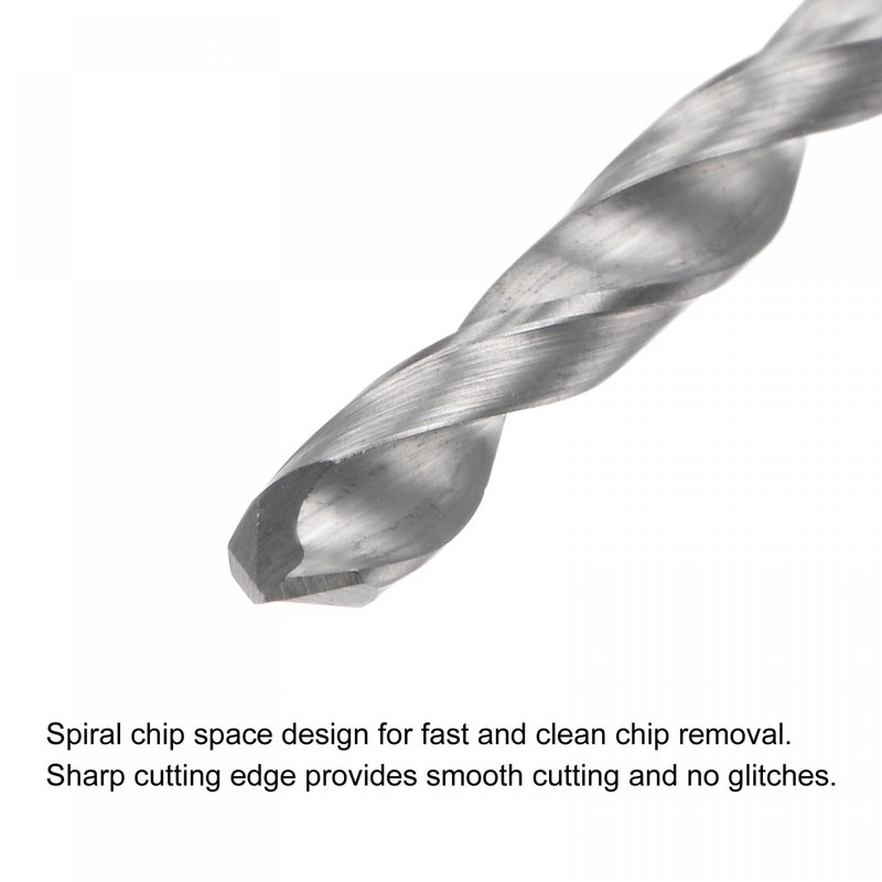 sourcing map Solid Carbide Drill Bits, 2.6mm C2/K20 Tungsten Carbide