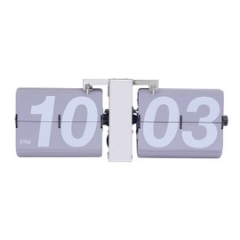 Flipping Out Wall and Tabletop Flip Clock, Retro Automatic Page Turning Clock, Battery Operated Digital Display for Home Office School