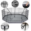 PETIME Foldable Metal Dog Exercise Pen/Pet Puppy Playpen Kennels Yard