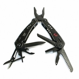 Ganzo Multitool G301-B/H Nylon Case, Interchangeable Bits, Colour: Black