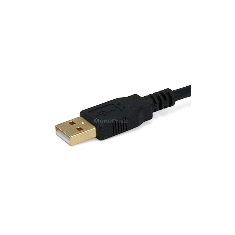 Monoprice USB-A Male to USB-B Male 2.0 Cable - 28/24AWG,