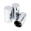 33mm by 4 Inch Height Cylinder Chrome Lug Nut Covers