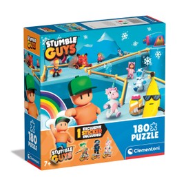 Clementoni Teile Kinder 7 Years, Puzzle Figures Video Game, Gaming, Made in Italy, 29323, 180 Pieces Stumble Guys