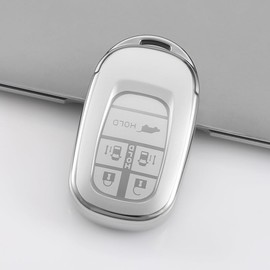 [Kinotaka] Honda Smart Key Case, New Vezel, RV Series, New Step Wagon, RP6/RP7/RP8, Civic FL1/Type R NEW Odyssey 2021 Elysion 2022 TPU Key Cover, Silver