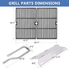 Adviace Grill Parts for Jenn-Air 720-0336, Heat Shield, Grill Burners