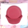 sourcing map 100 Count Cupcake Liners Red Cupcake Cups Standard