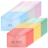 SHUESS 60 Pcs Plastic Wallets A5 - A5 Plastic Wallets