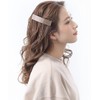 Vingtaine H7474-MOC- Enameled Square Barrette Hair Clip, Mature Gift, Bulk