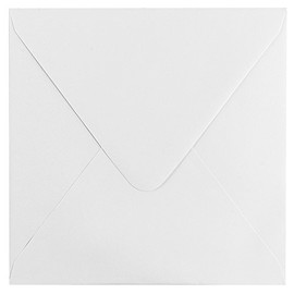Ideen mit Herz Square Envelopes, 17 x 17 cm, White, Gummed Envelopes, Pack of 100, High Quality: 120 g/m², Envelope, Letter Envelope, Letter Envelope for Greeting Cards, Invitations, Birthday Cards