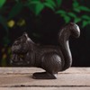 BRASSTAR Cast Iron Squirrel Statue Garden Home Office Desk Decor