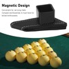 Magnetic Billiard Chalk Holder Aluminium Alloy Black with Leather Belt