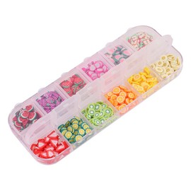 Fruit Slices for Nail Art, 3D Fruit Orange Lemon Strawberry Nail Slice for Nail Art DIY, Slime Making, Craft, Decoration