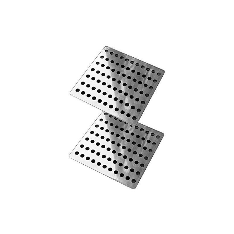 Pack of 2 Rustproof Stainless Steel Swirl Drain Covers /