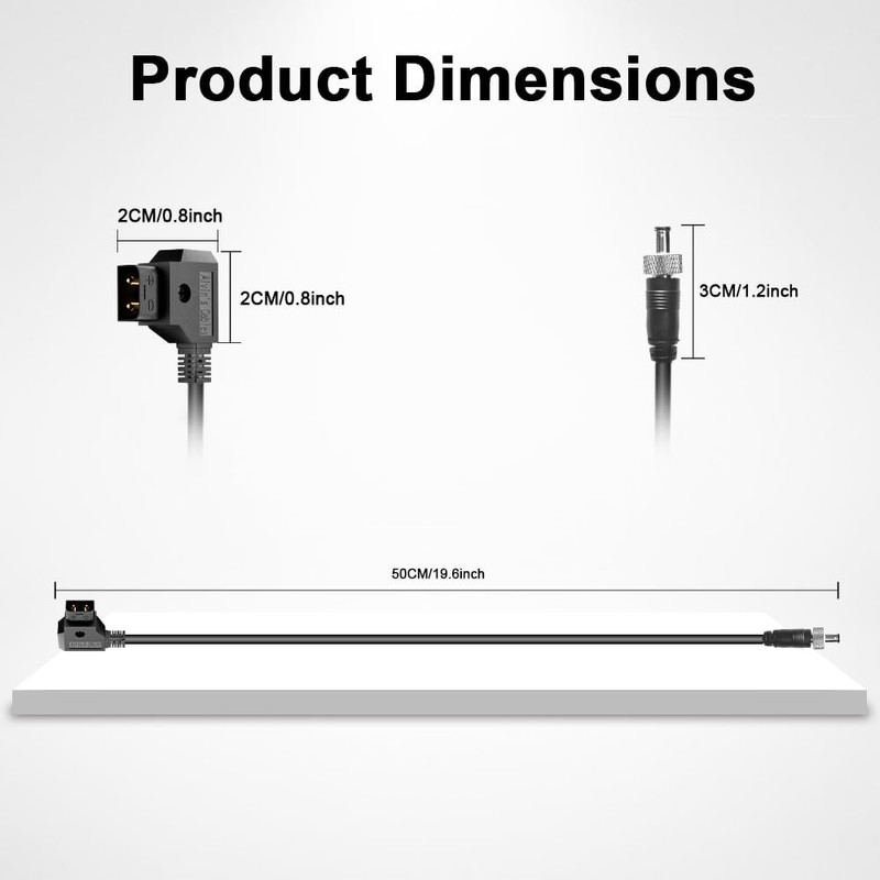 Alvin's Cables Locking DC to D-Tap Power Cable for Atomos