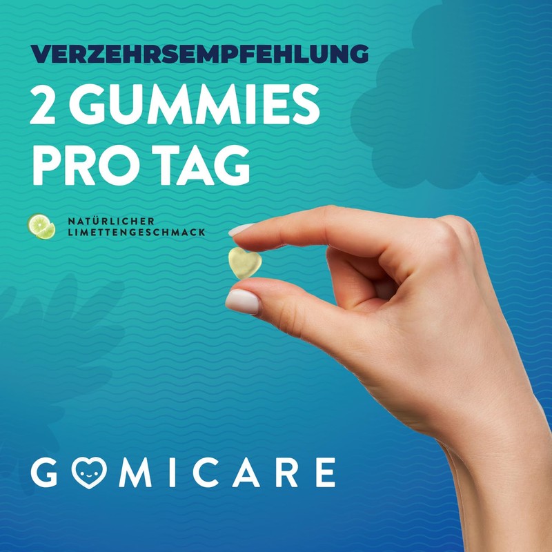 GOMICARE® Sugar-Free Vegan Omega-3 Gummies: 60 Gummies | With 129mg
