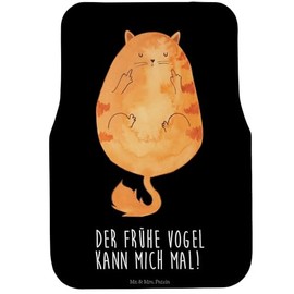 Mr. & Mrs. Panda Driver's Car Mat Cat Early Bird - Gift, MIOW, Cat Souvenirs, Rental, Cats, Doormat Car, Dirt Mat Car