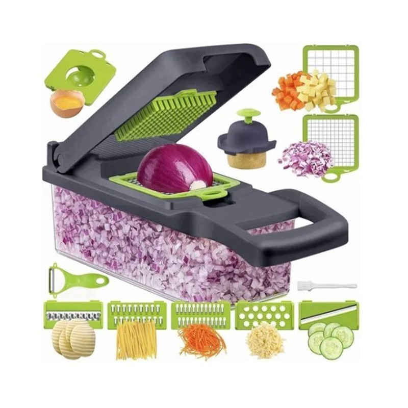 15PCS Multifunctional Food Chopper Vegetable Dicer Cutter for Home Kitchen