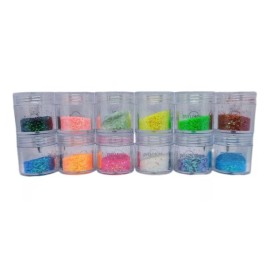 CamRom Decoración Confeti Para Diseño De Uñas Y Acrílico - 12 Pzs