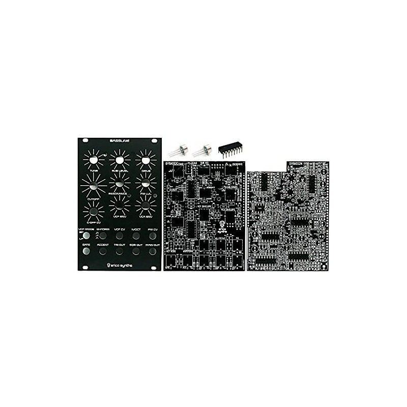 Erica Synths Bassline PCBs, Panel and ICs - Analog Acid