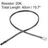 sourcing map 20K NTC Thermistor Probe 15.7 Inch Epoxy Sensitive