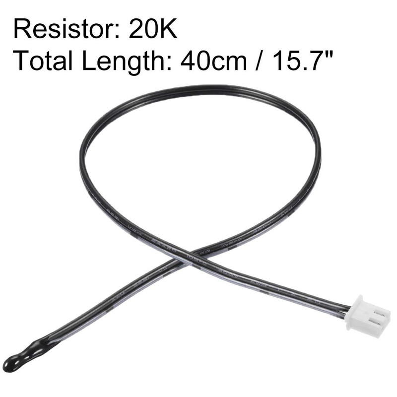 sourcing map 20K NTC Thermistor Probe 15.7 Inch Epoxy Sensitive