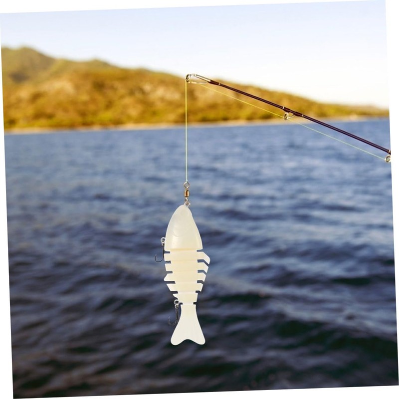 CORHAD Top Water Bass Lures 4pcs Multisegment Fishing Lures Realistic