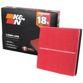 K&N Engine Air Filter: Long Life 18,000 Mile Replacement Air Filter: Compatible with 2010-2019 Jeep/Dodge SUV V6/V8 (Grand Cherokee, Durango), KNA-2457