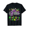 It's Mardi Gras Y'all Funny Motorcycle Masked Jester Hat T-Shirt