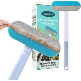 MecoMeow Pet Hair Removal Brush for Couch, Durable, Reusable, Washable Lint Cleaner for D