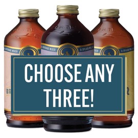 Portland Syrups - CHOOSE YOUR OWN FLAVORS - Premium Beverage Concentrates for Cocktails, Mocktails, Soda, Tea, Coffee, Baking and More - Organic Ingredients and 40% Less Sugar - Box of Three (12oz Bottles) - Drink Syrups/Mixers