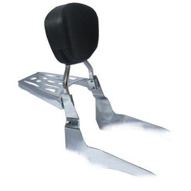 Sissy Bar Contoured Backrest & Luggage Rack for 98-03 Honda Shadow Aero VT750