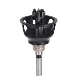 Hole Punch Locator, Bench Dog Hole Chamfer Reamer Tool, Drill Bit Hole Puncher Locator Jig Kit for 19mm (3/4 Inch) Dog Holes, Vertical Hole Woodworking for Electric Drills