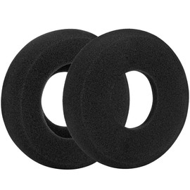 Geekria Comfort Foam Replacement Ear Pads for GRADO SR60, SR80, SR125, SR225, M1, M2 Headphones Ear Cushions, Headset Earpads, Ear Cups Repair Parts (Black)