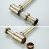 RANDOM Brass Contemporary Round Bottle P Trap 1 1/4,Basin Sink